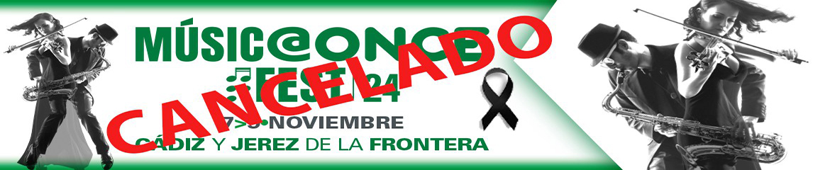 Cartel del músic@ONCE est 2024 cancelado
